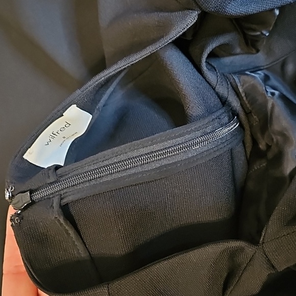 Wilfred Black Jumpsuit From Aritzia with Wide-Leg and Tie Back - Picture 9 of 10